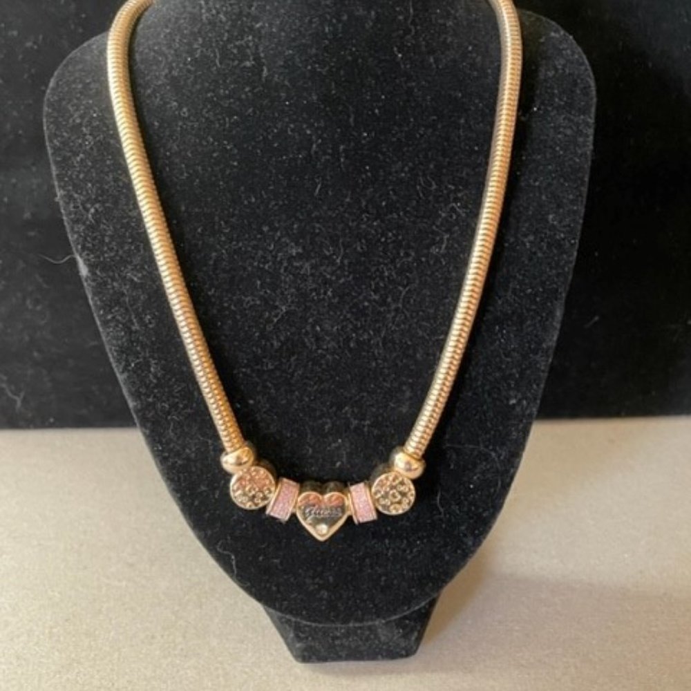 Guess Multi Charm Slides On An 17.5" Snake Chain … - image 6